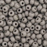 11/0 Preciosa Seed Beads Opaque Grey #34927